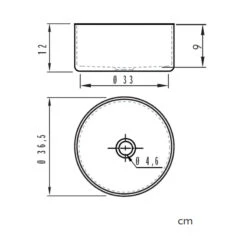 Vasque Céramique à Poser Ronde - Marsala - Dimensions 36,5 X 12 Cm -Maison du Confort vasque ceramique a poser ronde marsala dimensions 365 x 12 cm 2