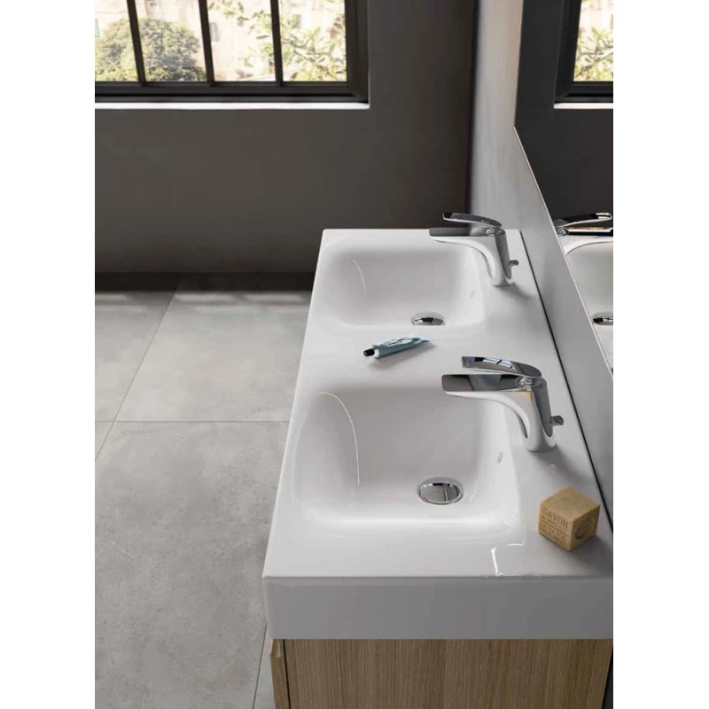 Vasque Double Suspendue - Rak-Des - 121 X 46 X 12 Cm 3 Vasque Double Suspendue - Rak-Des - 121 X 46 X 12 Cm