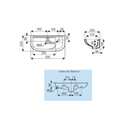 Vasque Lave-mains Pour Meuble Lave-mains Linéa Geberit -Maison du Confort vasque lave mains pour meuble lave mains linea geberit 1