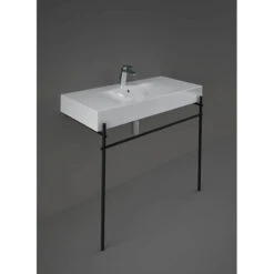 Vasque Suspendue Avec Pieds En Metal - Rak-Des - Dim 98,8 X 81,3 Cm -Maison du Confort vasque suspendue avec pieds en metal rak des dim 988 x 813 cm 2