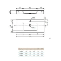 Vasque Suspendue - Cardiff Muro - Simple Solid Surface -Maison du Confort vasque suspendue cardiff muro simple solid surface 1