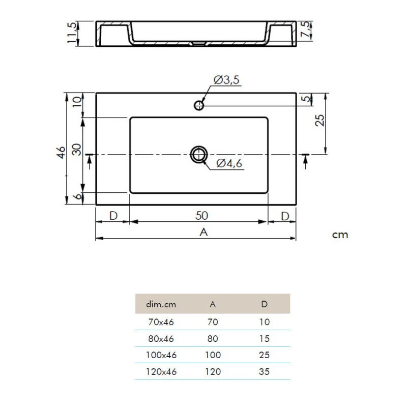 Vasque Suspendue Rectangulaire - Clever Easy - Simple Solid Surface 4 Vasque Suspendue Rectangulaire - Clever Easy - Simple Solid Surface – Image 2