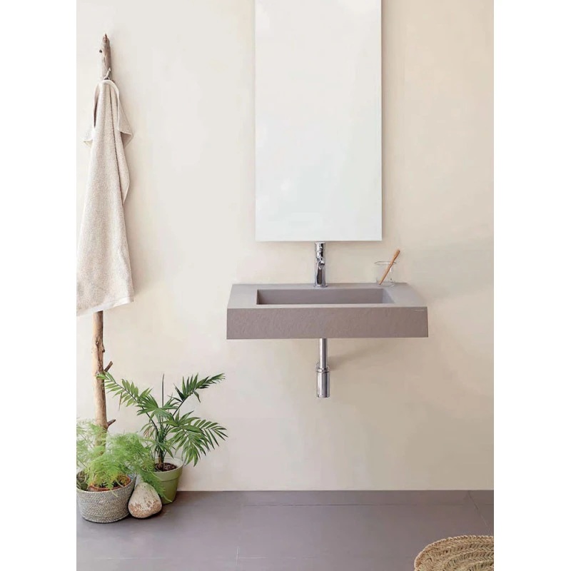 Vasque Suspendue Rectangulaire - Clever Easy - Simple Solid Surface 3 Vasque Suspendue Rectangulaire - Clever Easy - Simple Solid Surface