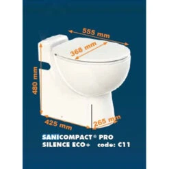 WC Broyeur Monobloc Compact Pro SFA Pour Salle De Bain -Maison du Confort wc broyeur monobloc compact pro sfa pour salle de bain 1